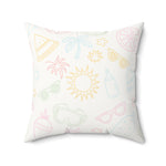 Load image into Gallery viewer, Faux Suede Beach Vibes Decorative Pillow - "Catch You On The Next Wave"