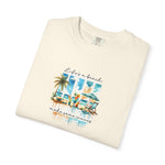 Load image into Gallery viewer, Beach Vibes T-Shirt — "Life's a Beach" Retro Palm & Surf Graphic