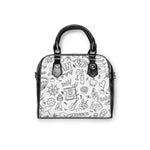 Load image into Gallery viewer, Shoulder Handbag - White 'Colorful Summer Pattern 1' - Fun Beach Bag, Cute Tote for Vacation, Travel Essentials, Stylish Everyday Purse, Perfect Gift