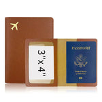 Load image into Gallery viewer, PU Leather Travel Passport Holder Case, Thickened & Protective