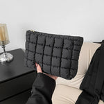 Load image into Gallery viewer, Travel Puffer Makeup Bag – Quilted Cosmetic Organizer Case