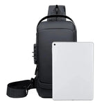 Load image into Gallery viewer, Men's Anti-Theft USB Sling Bag Crossbody Travel Chest Pack