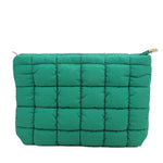 Load image into Gallery viewer, Travel Puffer Makeup Bag – Quilted Cosmetic Organizer Case