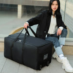 Load image into Gallery viewer, Foldable Wheeled Luggage Bag – Large Capacity Trolley