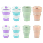 Load image into Gallery viewer, 350/500ML Silicone Collapsible Cup with Cover, Travel Mug