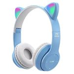 Load image into Gallery viewer, RGB Cat Ear Wireless Headphones – Kids, Girls, Gaming, Music
