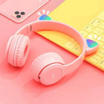 Load image into Gallery viewer, RGB Cat Ear Wireless Headphones – Kids, Girls, Gaming, Music