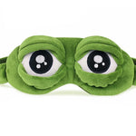 Load image into Gallery viewer, 3D Sad Frog Sleep Mask – Soft Portable Travel Eyepatch