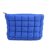 Load image into Gallery viewer, Travel Puffer Makeup Bag – Quilted Cosmetic Organizer Case
