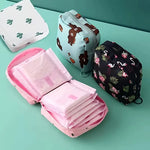 Load image into Gallery viewer, Feminine Pad & Tampon Bag– Portable for Travel Storage