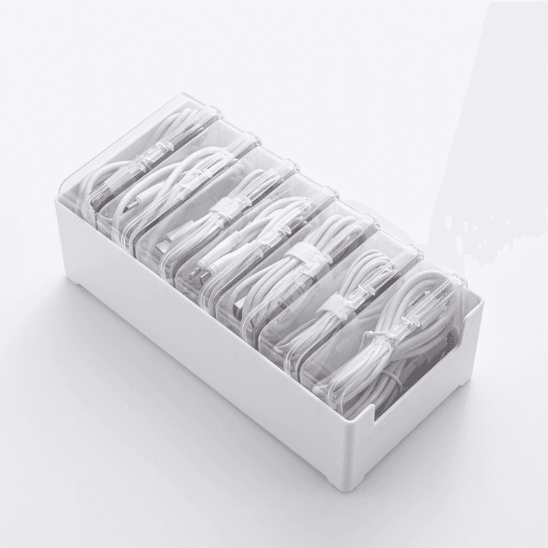 Cable Organizer Box in Clear