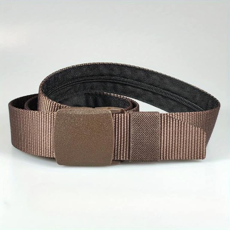 Anti-Theft Waist Belt in Brown