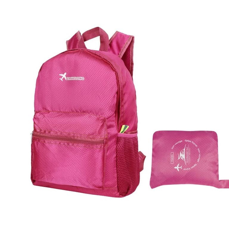 Ultralight Folding Backpack in Pink