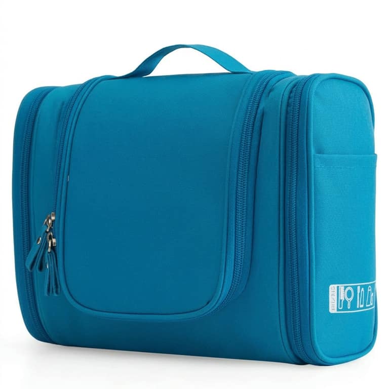 Hanging Toiletry Bag for Organized Travel in Blue