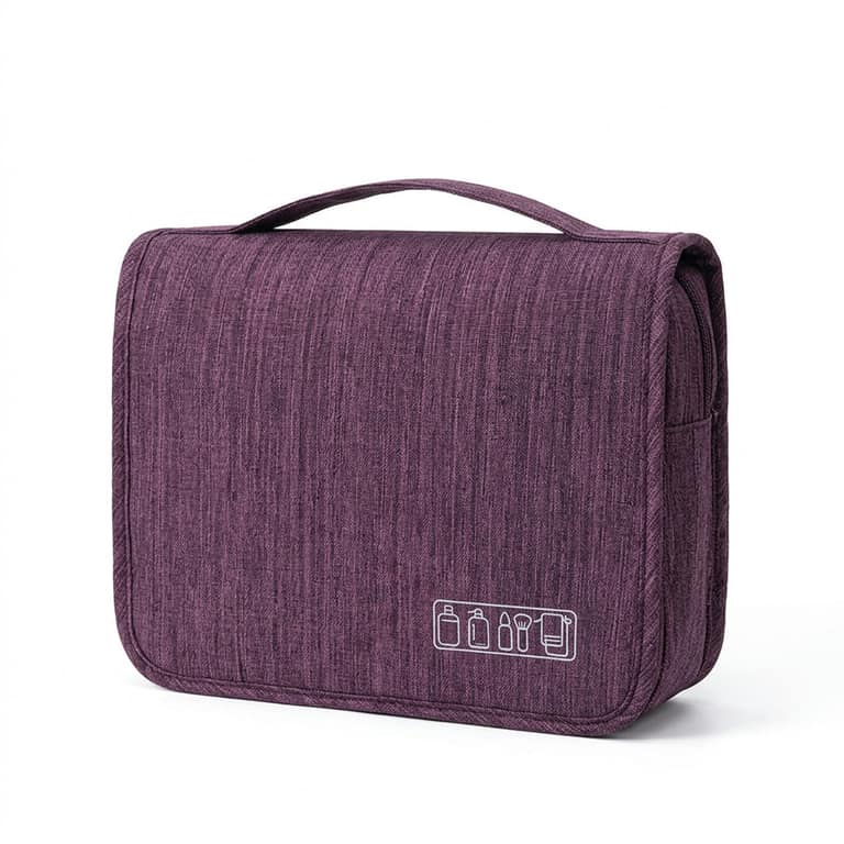 Hanging Toiletry Bag in Purple