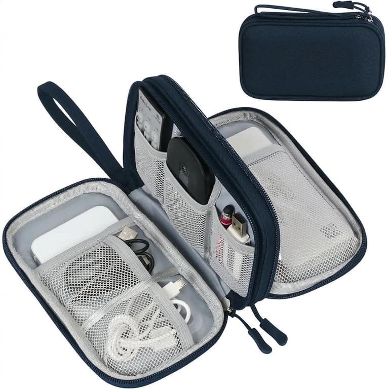 Electronics Organizer in Navy