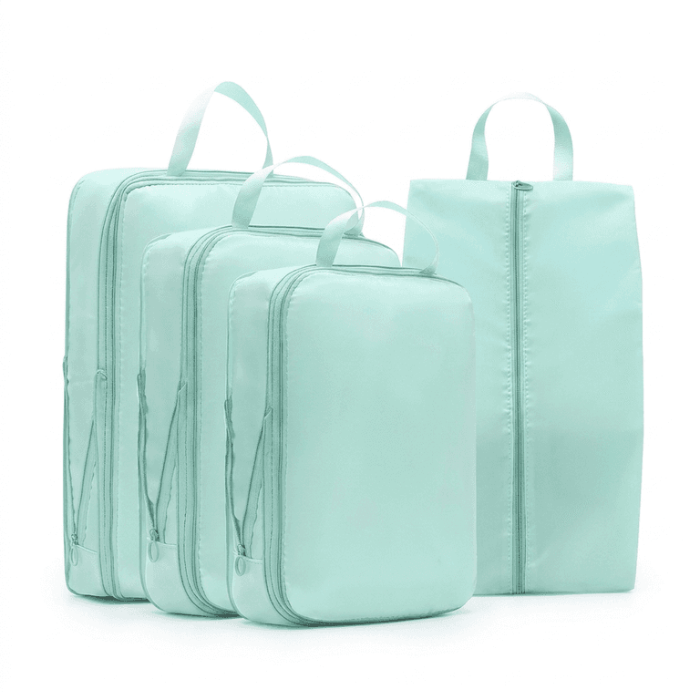 Travel Compression Packing Cubes in Blue