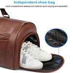 Load image into Gallery viewer, Extra Large Foldable Duffle Bag Waterproof Leather
