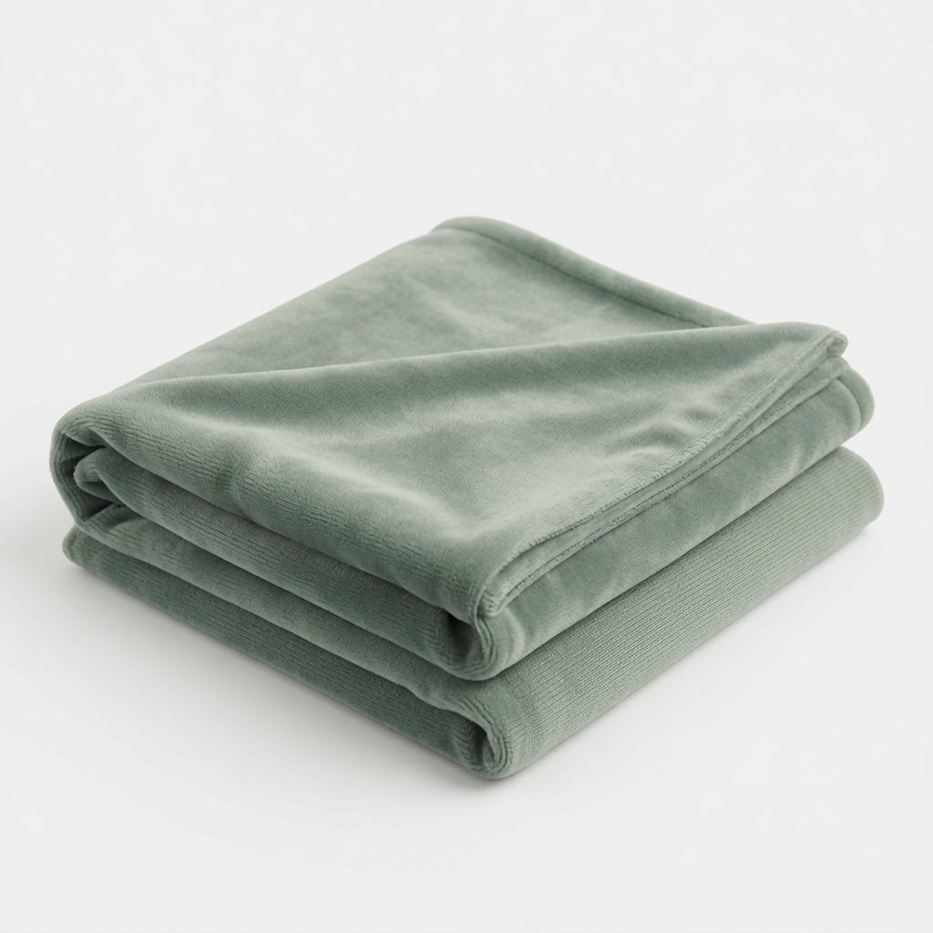 Travel Blanket for Cozy Comfort & Soft Plush Velvet Fabric