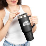 Load image into Gallery viewer, Insulated Travel Mug - Life is a Journey&#39; - 40oz Perfect for Adventurers and Coffee Lovers
