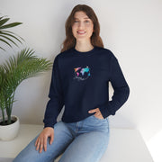 World Map Crewneck Sweatshirt – Colorful Watercolor Globe 
