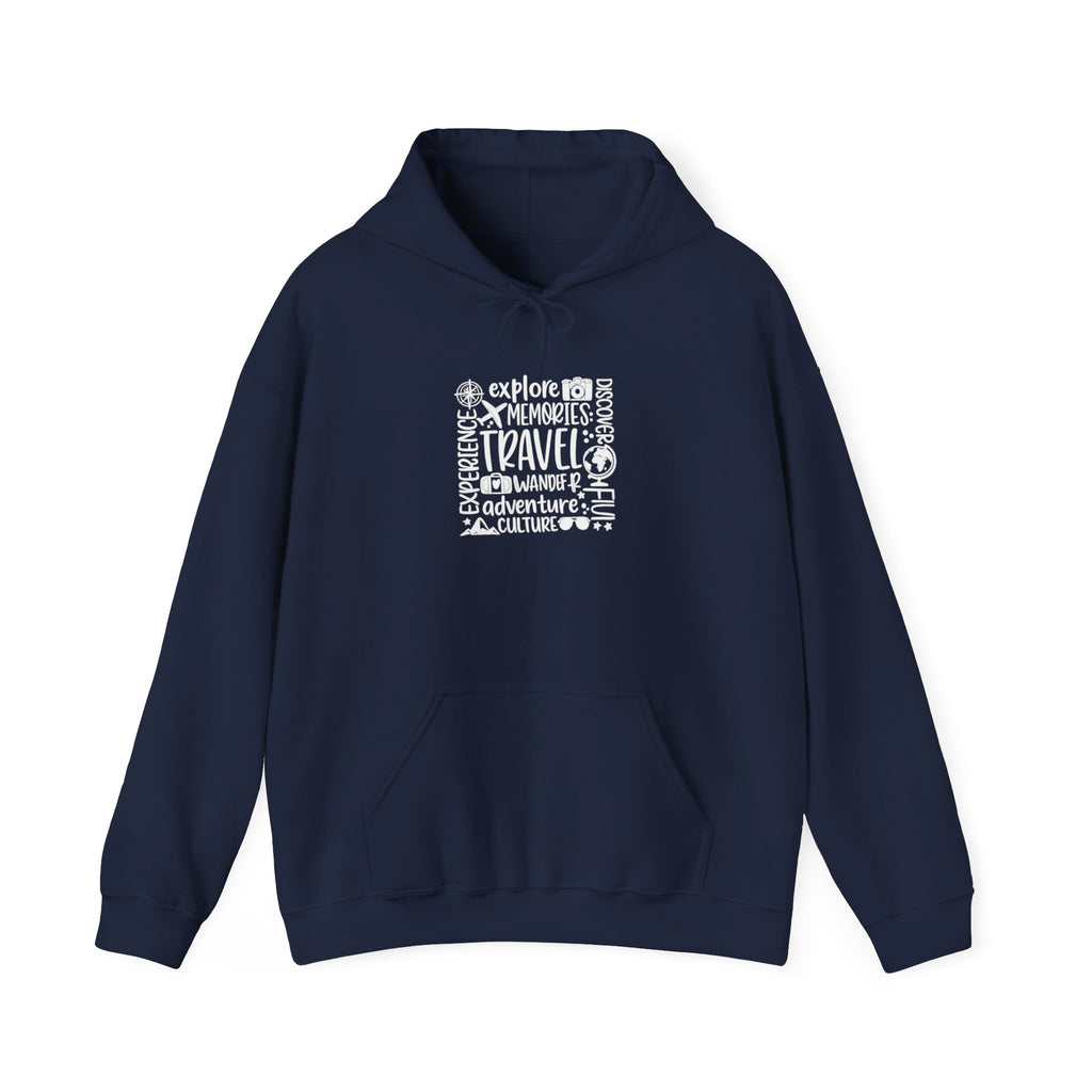 Travel Adventure Hoodie — Explore Memories Travel Quote Pullover