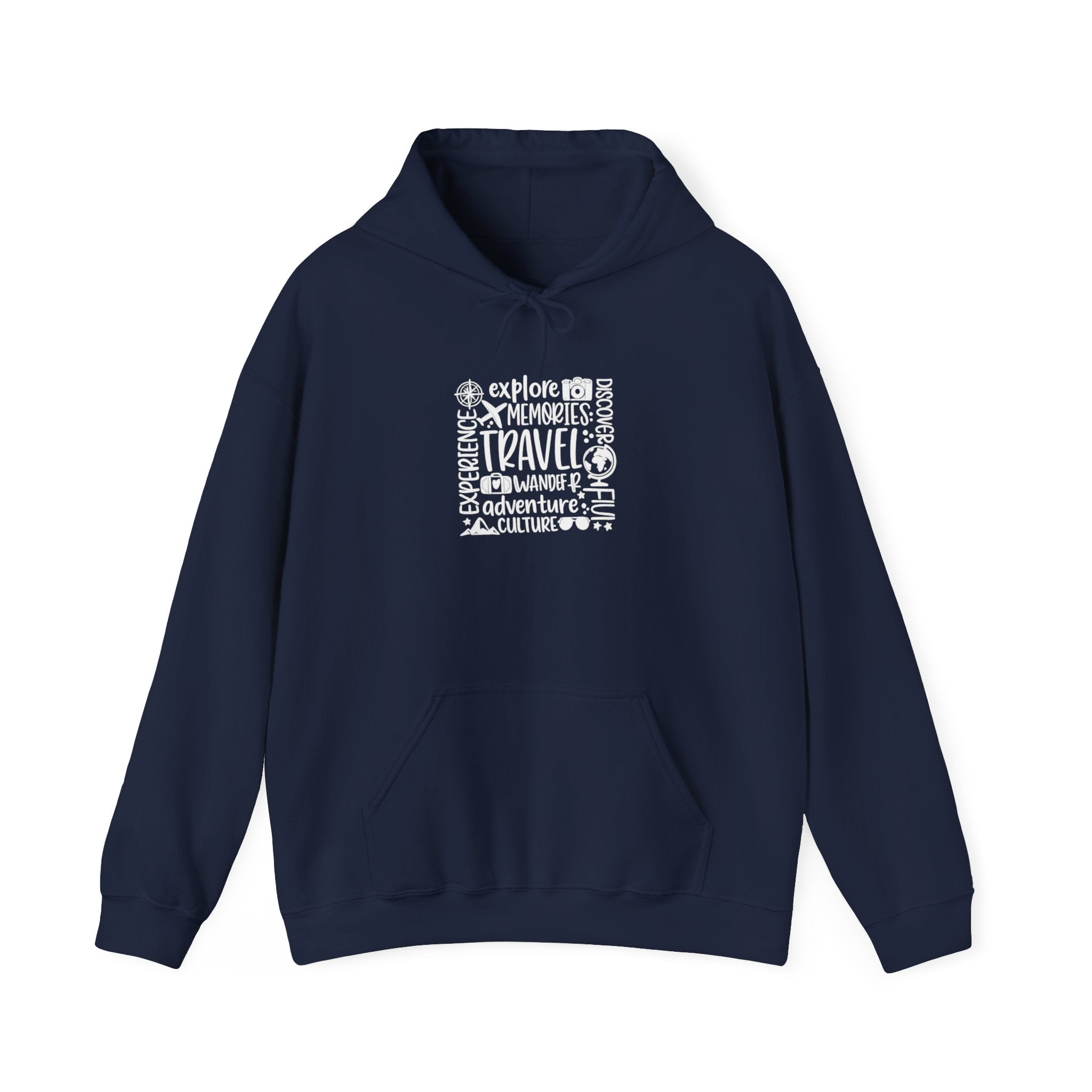 Travel Adventure Hoodie — Explore Memories Travel Quote Pullover