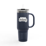 Load image into Gallery viewer, Insulated Travel Mug - Life is a Journey&#39; - 40oz Perfect for Adventurers and Coffee Lovers
