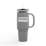 Load image into Gallery viewer, Insulated Travel Mug - &#39;Adventure Awaits&#39; - 40oz Adventure Gear for On-the-Go Enthusiasts
