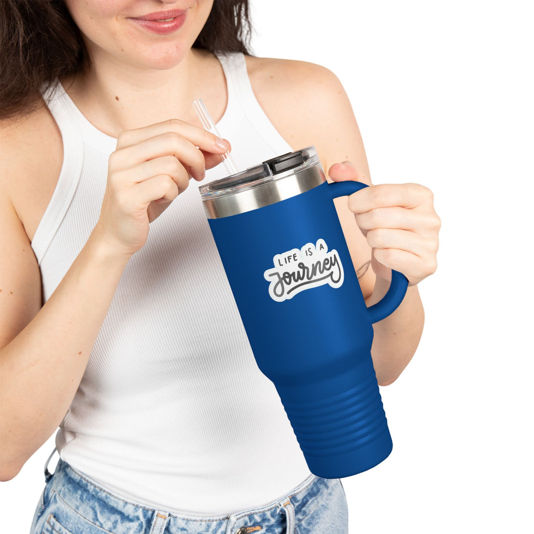 Insulated Travel Mug - Life is a Journey' - 40oz Perfect for Adventurers and Coffee Lovers
