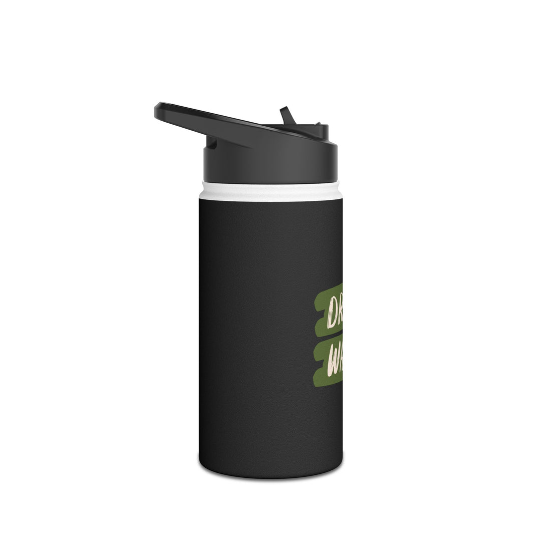 Stainless Steel Water Bottle - 'Drink Water'