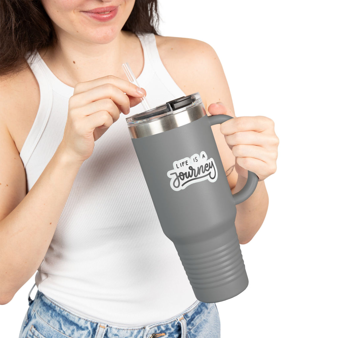 Insulated Travel Mug - Life is a Journey' - 40oz Perfect for Adventurers and Coffee Lovers