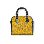 Load image into Gallery viewer, Shoulder Handbag - Yellow &#39;Colorful Summer Pattern 1&#39; - Fun Beach Bag, Cute Tote for Vacation, Travel Essentials, Stylish Everyday Purse, Perfect Gift
