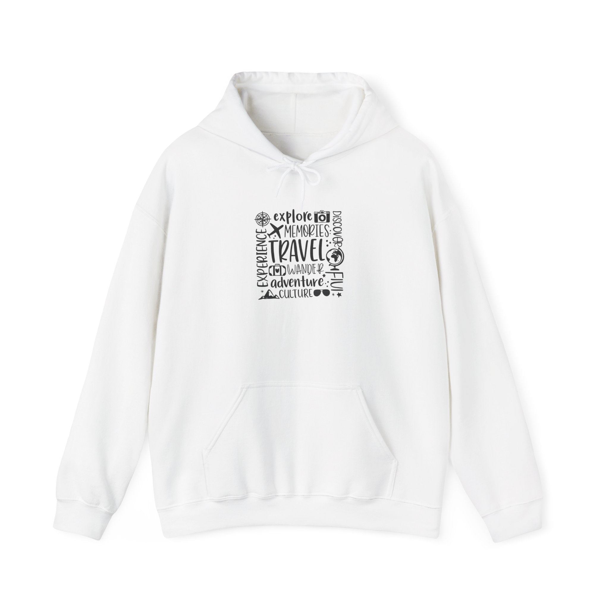 Travel Adventure Hoodie — Explore Memories Travel Quote Pullover