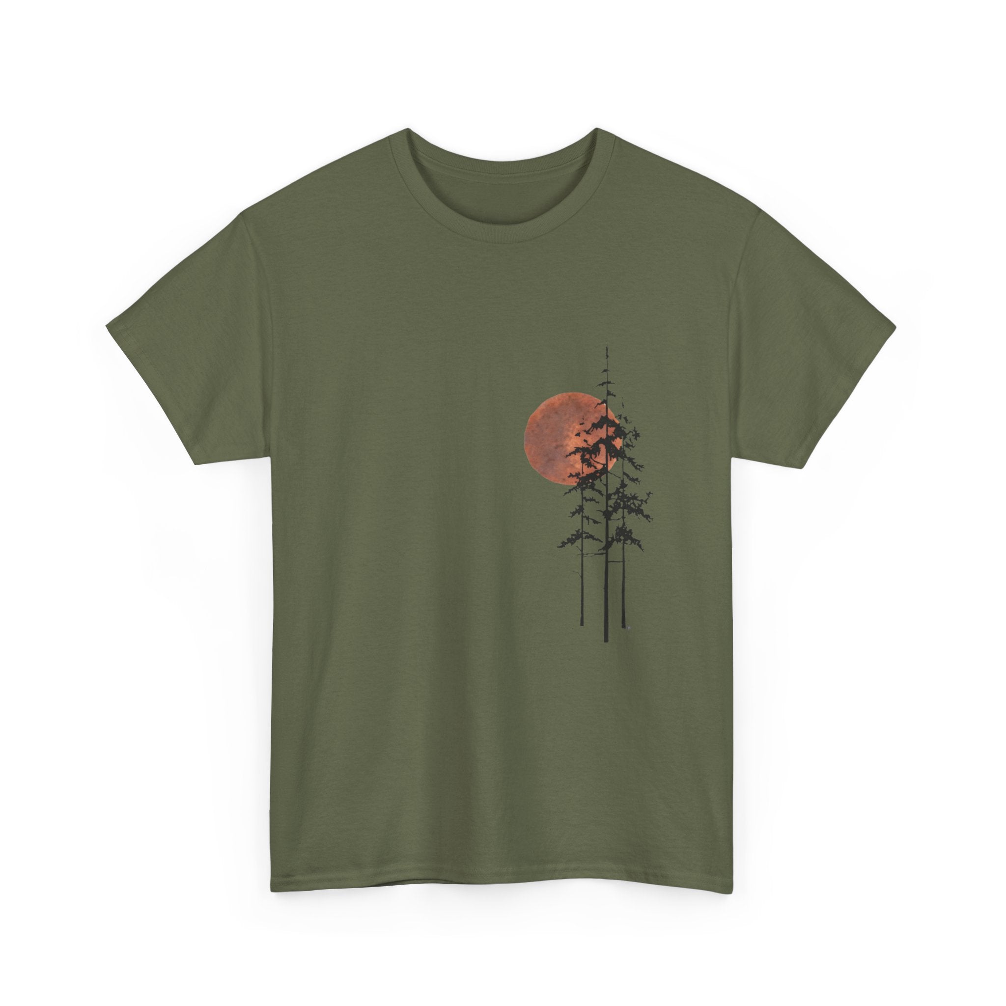 T-Shirt — Minimal Sunset Pines Graphic Tee