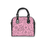 Load image into Gallery viewer, Shoulder Handbag - Pink &#39;Colorful Summer Pattern 1&#39; - Fun Beach Bag, Cute Tote for Vacation, Travel Essentials, Stylish Everyday Purse, Perfect Gift
