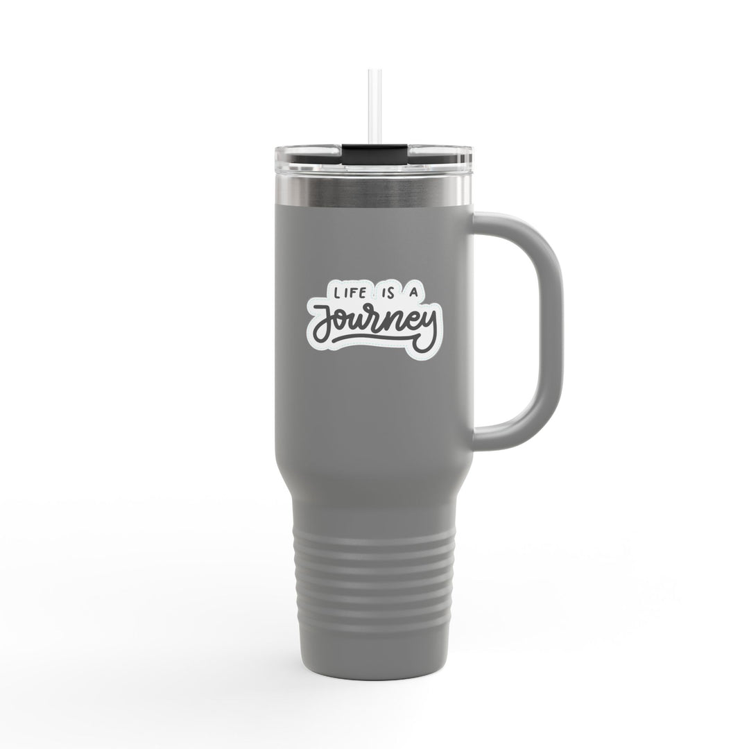 Insulated Travel Mug - Life is a Journey' - 40oz Perfect for Adventurers and Coffee Lovers