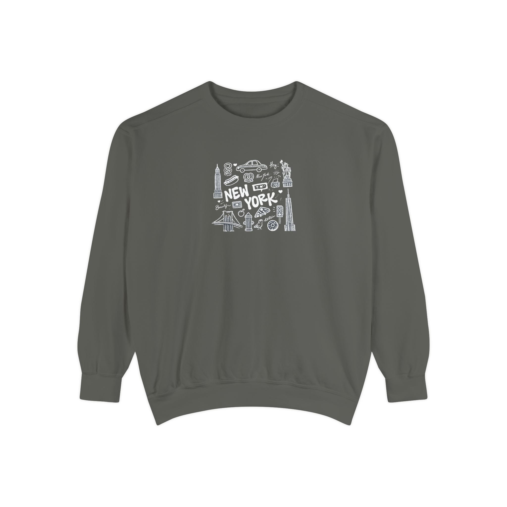 Paris Landmark Crewneck Sweatshirt — Vintage Sketch Eiffel Tower Design