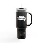 Load image into Gallery viewer, Insulated Travel Mug - Life is a Journey&#39; - 40oz Perfect for Adventurers and Coffee Lovers
