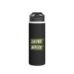 Load image into Gallery viewer, Stainless Steel Water Bottle - &#39;Drink Water&#39;
