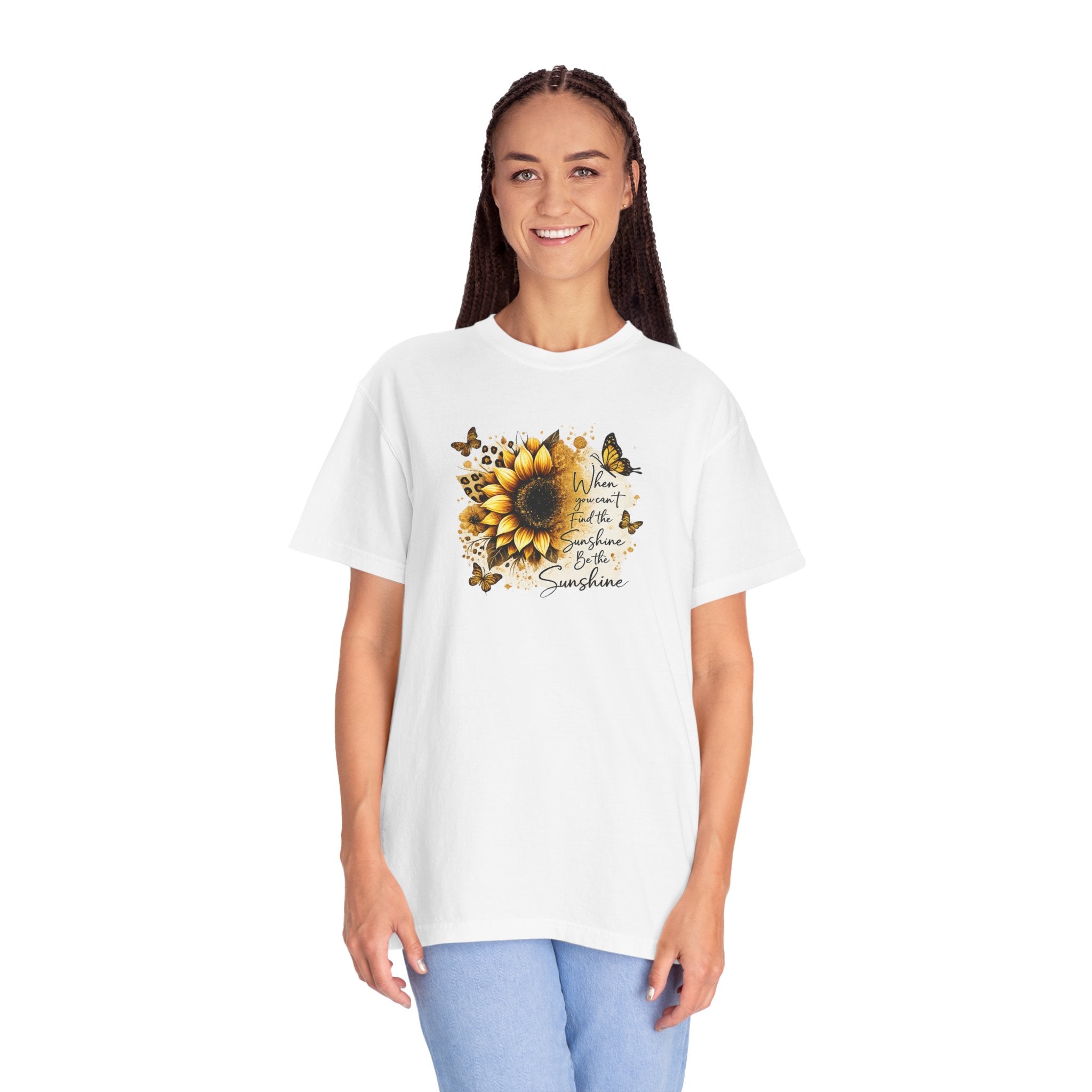 Sunflower & Butterflies T-Shirt — You Are My Sunshine Graphic Tee