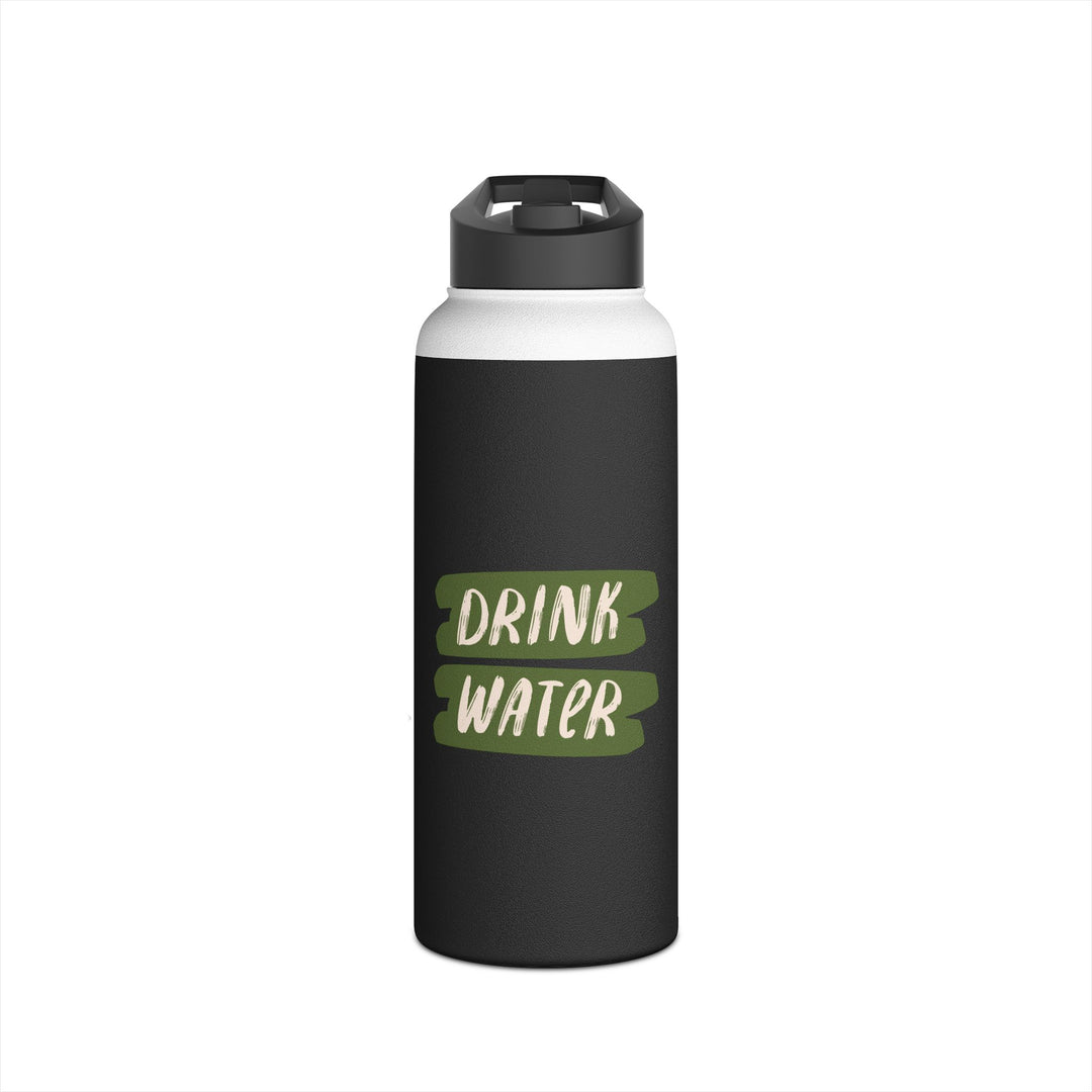 Stainless Steel Water Bottle - 'Drink Water'