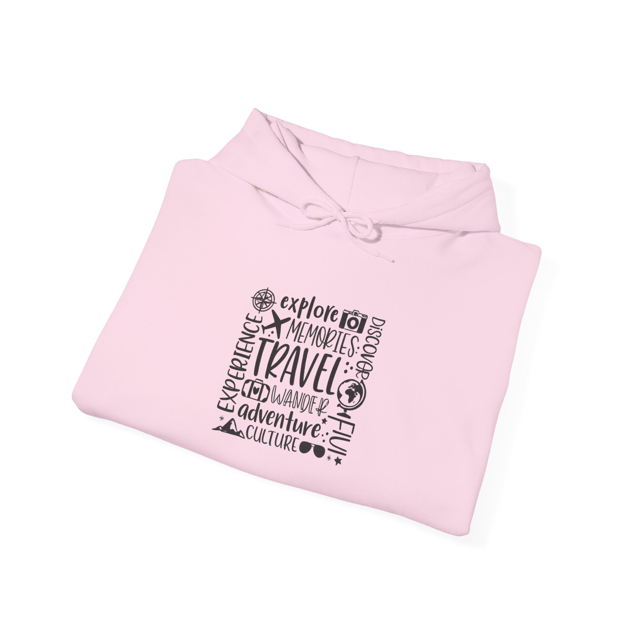 Travel Adventure Hoodie — Explore Memories Travel Quote Pullover