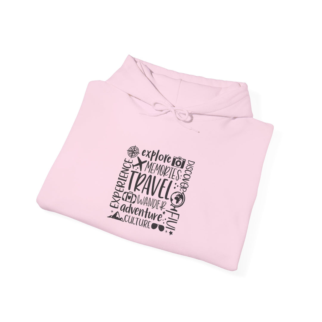 Travel Adventure Hoodie — Explore Memories Travel Quote Pullover