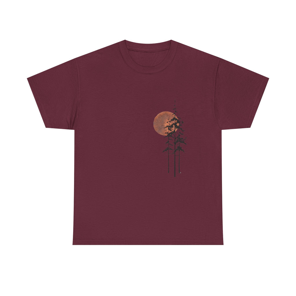 T-Shirt — Minimal Sunset Pines Graphic Tee
