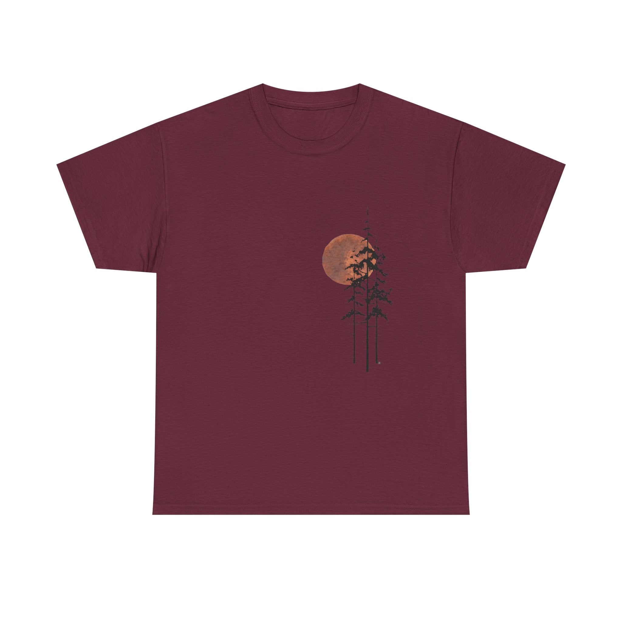 T-Shirt — Minimal Sunset Pines Graphic Tee