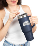 Load image into Gallery viewer, Insulated Travel Mug - Life is a Journey&#39; - 40oz Perfect for Adventurers and Coffee Lovers
