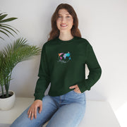 World Map Crewneck Sweatshirt – Colorful Watercolor Globe 