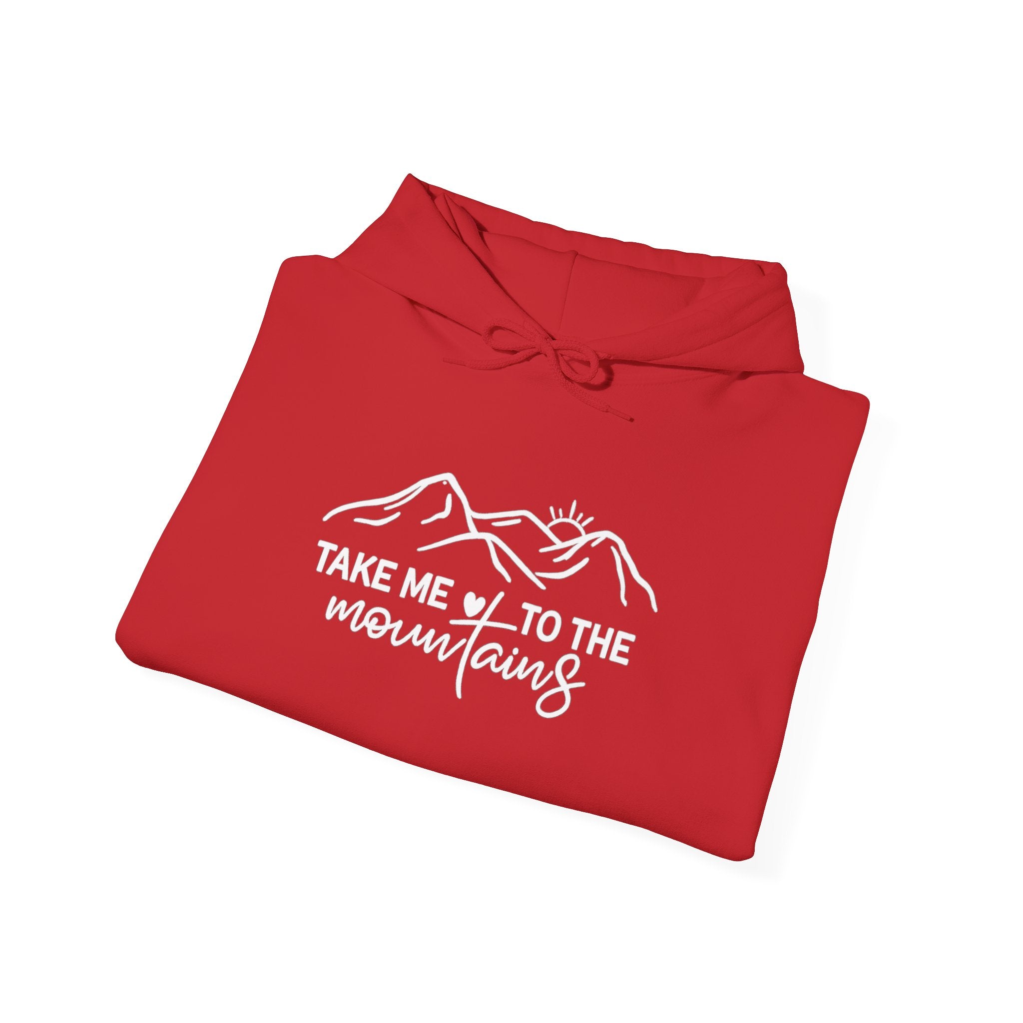 Mountain Hoodie – "Take Me to the Mountains" Minimal Adventure Pullover