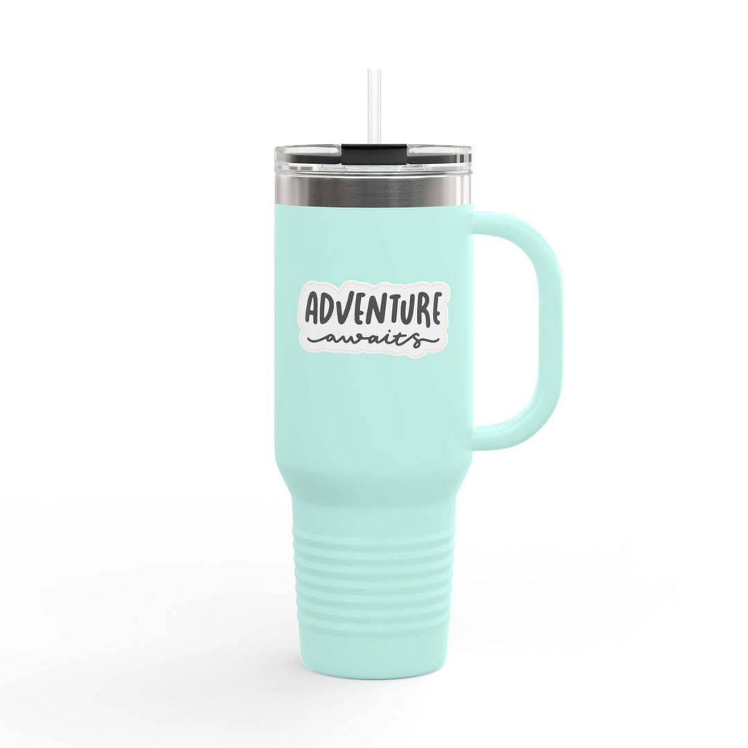 Insulated Travel Mug - 'Adventure Awaits' - 40oz Adventure Gear for On-the-Go Enthusiasts